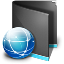 Sites Folder Black icon